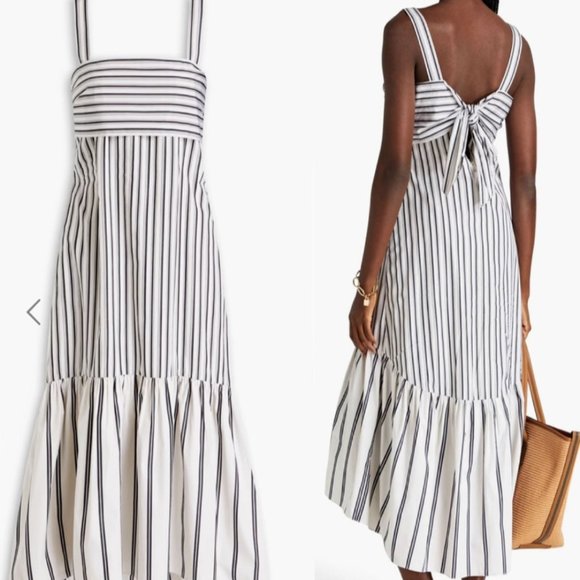 Theory Dresses & Skirts - THEORY White with Black Stripes Dress